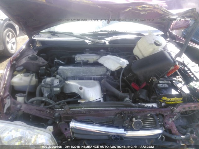 4T1BG22KX1U806965 - 2001 TOYOTA CAMRY CE/LE/XLE 勃艮第红 照片 10