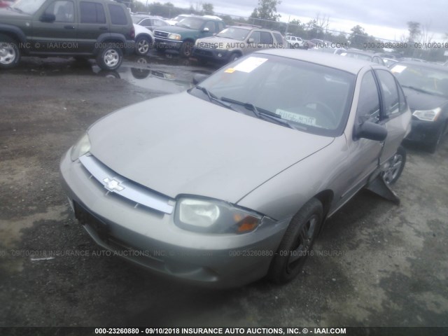 1G1JF54F837210753 - 2003 CHEVROLET CAVALIER LS GOLD photo 2