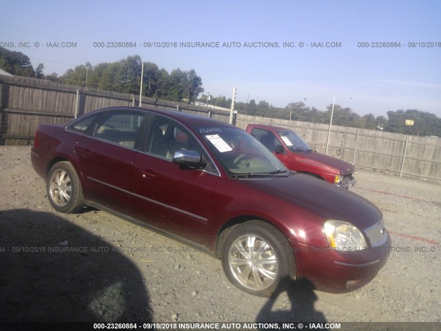 1FAFP25135G116140 - 2005 FORD FIVE HUNDRED LIMITED BURGUNDY photo 1