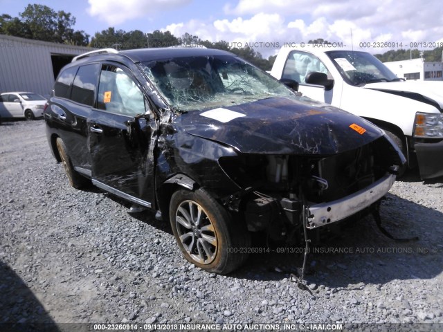 5N1AR2MN7DC637687 - 2013 NISSAN PATHFINDER S/SV/SL/PLATINUM BLACK photo 1