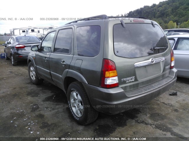 4F2YU09162KM56207 - 2002 MAZDA TRIBUTE LX/ES 绿色 照片 3