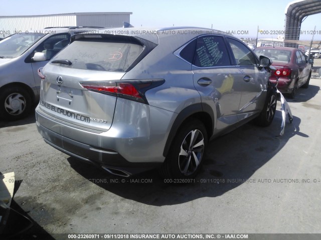 JTJYARBZ3J2105232 - 2018 LEXUS NX 300/BASE/F SPORT GRAY photo 4