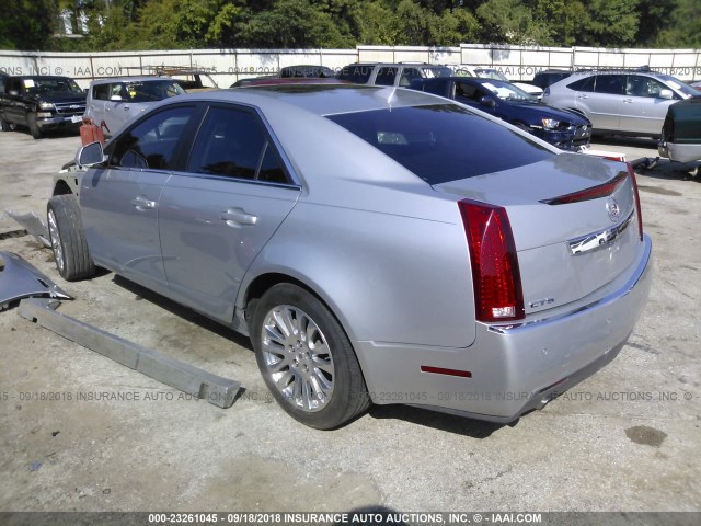 1G6DP5E38C0156372 - 2012 CADILLAC CTS PREMIUM COLLECTION SILVER photo 3