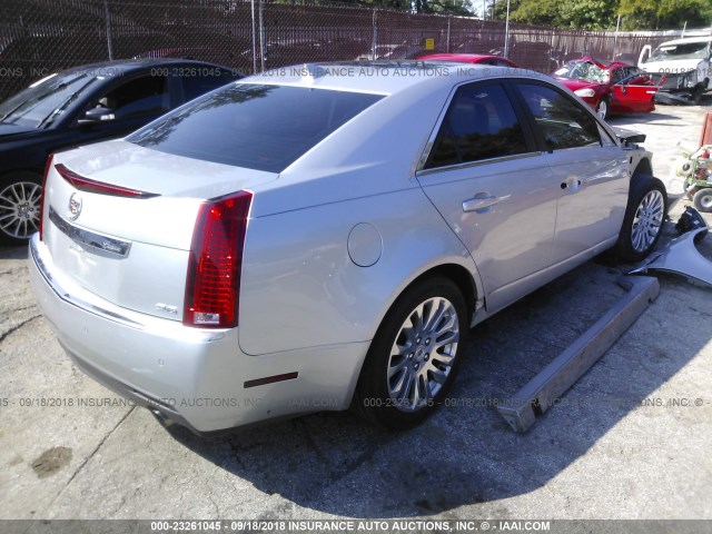 1G6DP5E38C0156372 - 2012 CADILLAC CTS PREMIUM COLLECTION SILVER photo 4