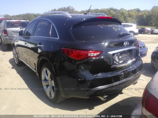 JNRBS18W39M201091 - 2009 INFINITI FX50 BLACK photo 3