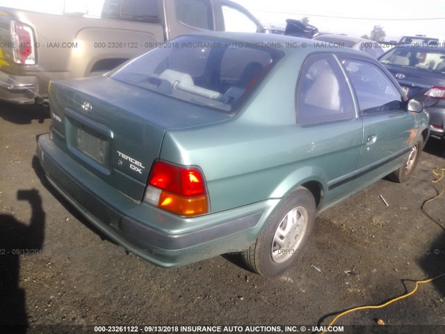 JT2EL56D8S0010873 - 1995 TOYOTA TERCEL DX GREEN photo 4