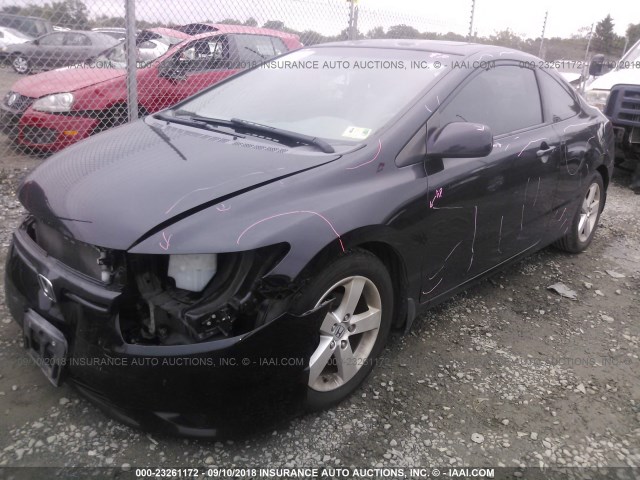 2HGFG12928H559789 - 2008 HONDA CIVIC EXL შავი ფოტო 2