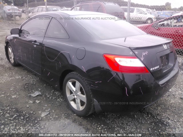 2HGFG12928H559789 - 2008 HONDA CIVIC EXL შავი ფოტო 3