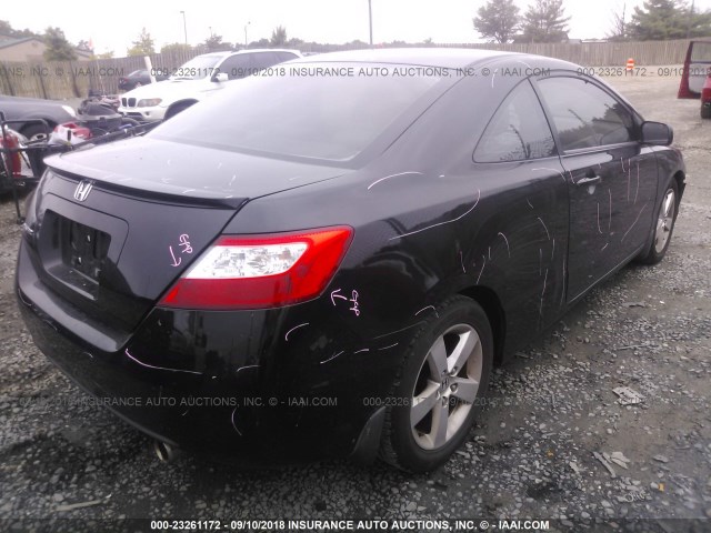 2HGFG12928H559789 - 2008 HONDA CIVIC EXL შავი ფოტო 4