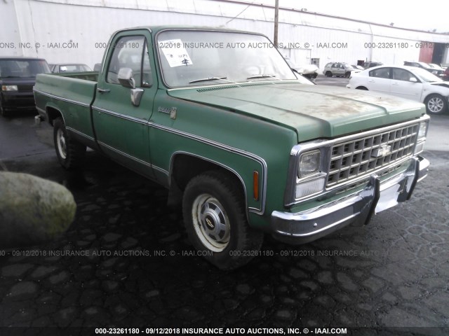 CCM34AJ122798 - 1980 CHEVROLET C30 PICKUP GREEN photo 1