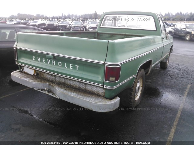 CCM34AJ122798 - 1980 CHEVROLET C30 PICKUP GREEN photo 4