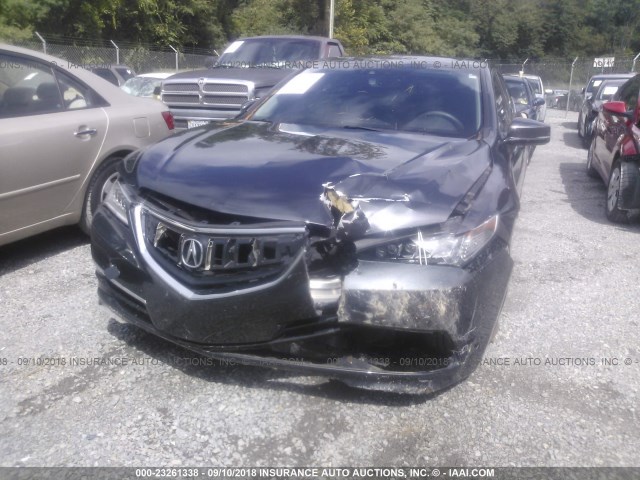 19UUB2F5XFA006175 - 2015 ACURA TLX TECH GRAY photo 6