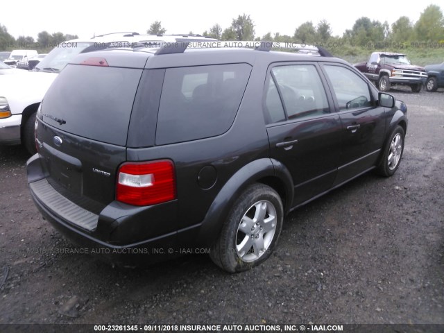 1FMDK06167GA12274 - 2007 FORD FREESTYLE LIMITED BLACK photo 4