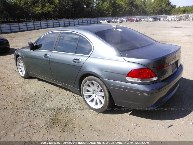 WBAGL63442DP58536 - 2002 BMW 745 I GRAY photo 3