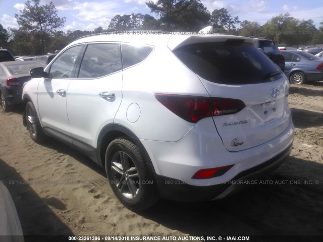 5NMZU3LB1HH038150 - 2017 HYUNDAI SANTA FE SPORT  WHITE photo 3