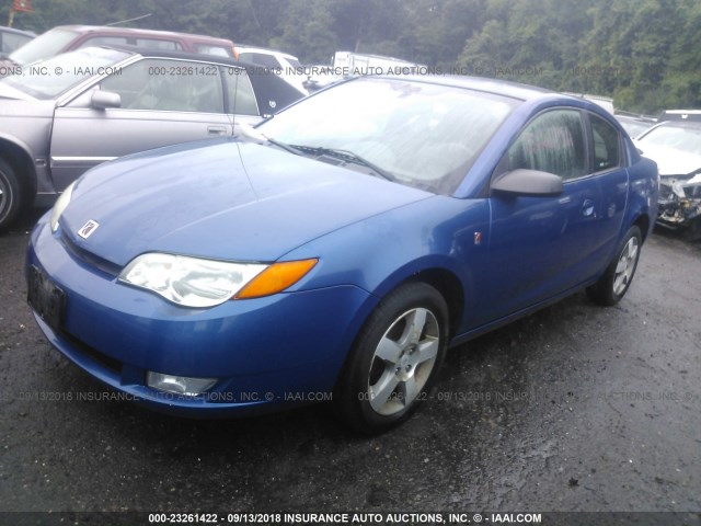 1G8AW18B16Z118362 - 2006 SATURN ION LEVEL 3 BLUE photo 2