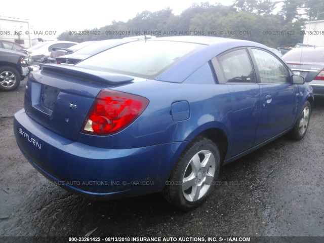 1G8AW18B16Z118362 - 2006 SATURN ION LEVEL 3 BLUE photo 4