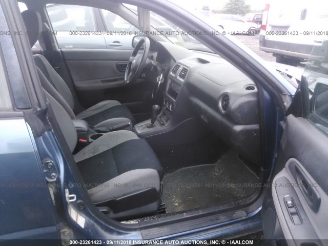 JF1GD61627H502485 - 2007 SUBARU IMPREZA 2.5I BLUE photo 5