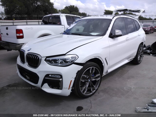5UXTS3C59J0Y96220 - 2018 BMW X3 XDRIVE30I WHITE photo 2