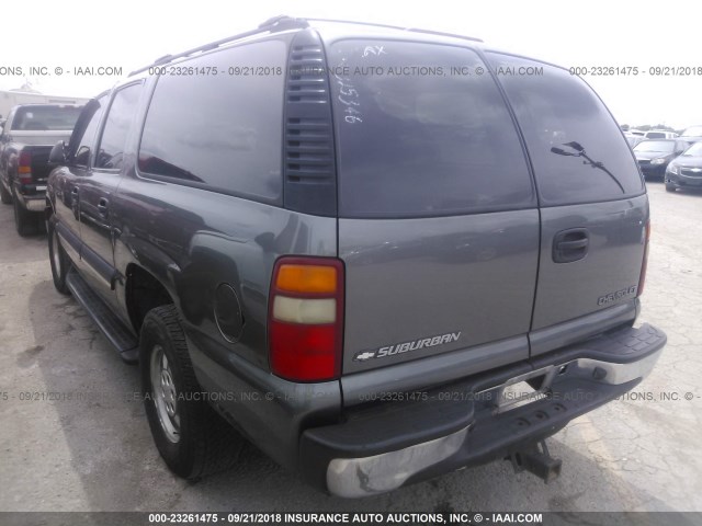 3GNEC16Z62G325346 - 2002 CHEVROLET SUBURBAN C1500 GRAY photo 3