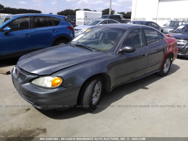 1G2NF52E24C216533 - 2004 PONTIAC GRAND AM SE1 GRAY photo 2