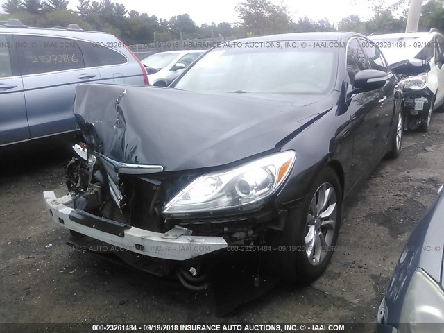 KMHGC4DD3DU212444 - 2013 HYUNDAI GENESIS 3.8L BLACK photo 2