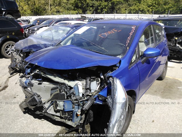 3N1CE2CP0FL355171 - 2015 NISSAN VERSA NOTE S/S PLUS/SV/SL/SR BLUE photo 2