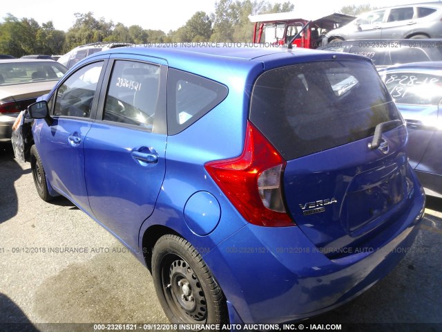 3N1CE2CP0FL355171 - 2015 NISSAN VERSA NOTE S/S PLUS/SV/SL/SR BLUE photo 3