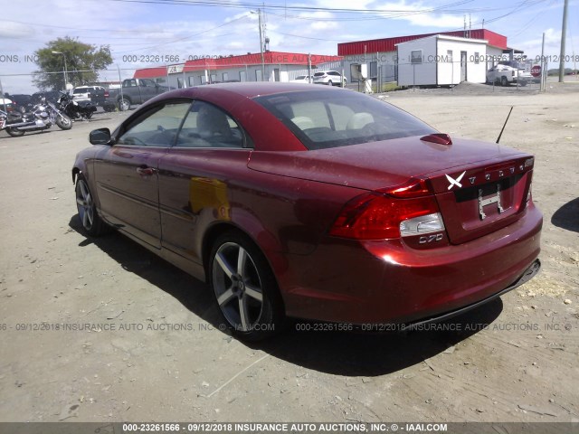 YV1672MC0BJ116022 - 2011 VOLVO C70 T5 RED photo 3