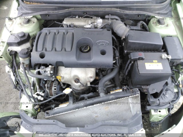 KMHCM36C79U114454 - 2009 HYUNDAI ACCENT GS GREEN photo 10