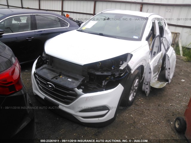 KM8J3CA4XHU293761 - 2017 HYUNDAI TUCSON LIMITED/SPORT AND ECO/SE WHITE photo 2