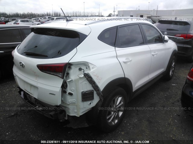 KM8J3CA4XHU293761 - 2017 HYUNDAI TUCSON LIMITED/SPORT AND ECO/SE WHITE photo 4