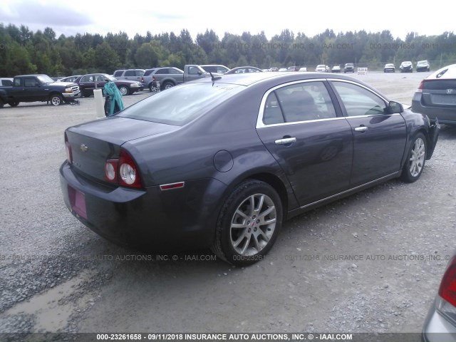 1G1ZE5EB8A4159528 - 2010 CHEVROLET MALIBU LTZ 灰色 照片 4