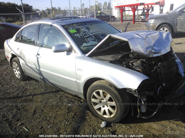 WVWPD63B93P105439 - 2003 VOLKSWAGEN PASSAT GLS SILVER photo 1