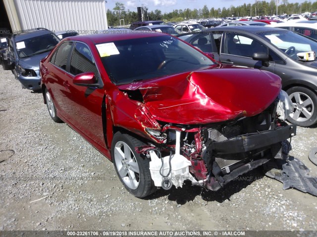 4T1BF1FK9CU605858 - 2012 TOYOTA CAMRY SE/LE/XLE MAROON photo 1