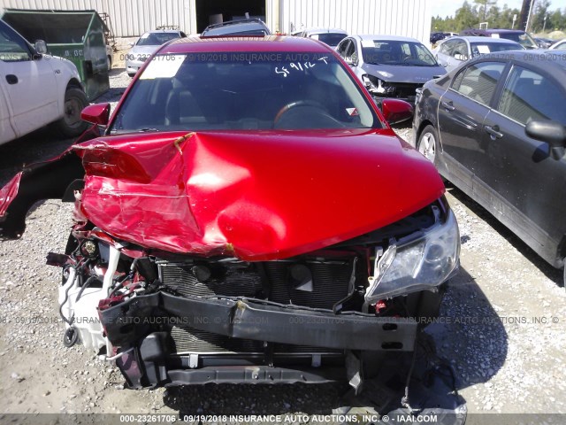 4T1BF1FK9CU605858 - 2012 TOYOTA CAMRY SE/LE/XLE MAROON photo 6