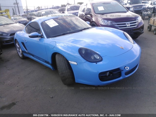 WP0AB29817U780645 - 2007 PORSCHE CAYMAN S BLUE photo 1