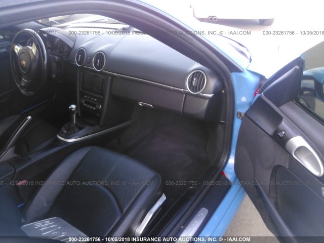 WP0AB29817U780645 - 2007 PORSCHE CAYMAN S BLUE photo 5