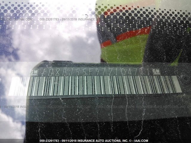 1G8AJ55F97Z104711 - 2007 SATURN ION LEVEL 2 白色 照片 9