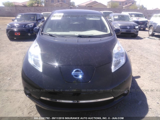 JN1AZ0CP6BT003413 - 2011 NISSAN LEAF SV/SL BLACK photo 6