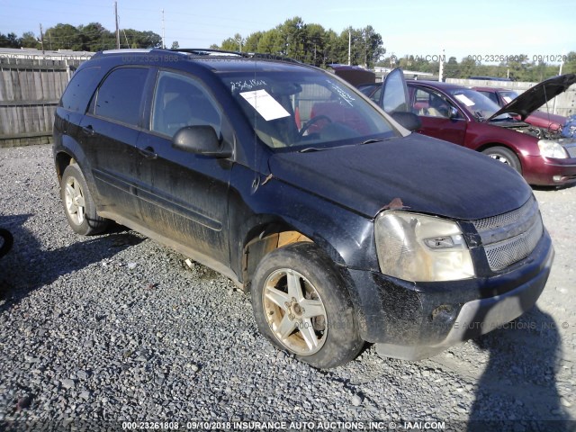 2CNDL63F156141245 - 2005 CHEVROLET EQUINOX LT BLACK photo 1