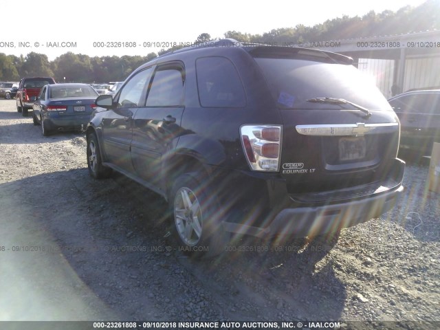 2CNDL63F156141245 - 2005 CHEVROLET EQUINOX LT BLACK photo 3