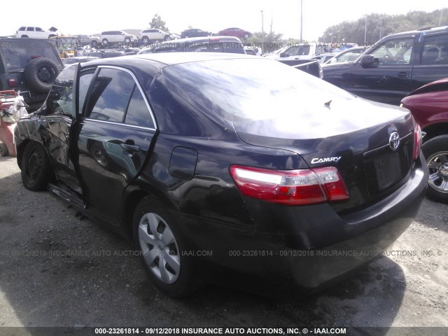 4T1BE46K27U693727 - 2007 TOYOTA CAMRY NEW GENERAT CE/LE/XLE/SE BLACK photo 3