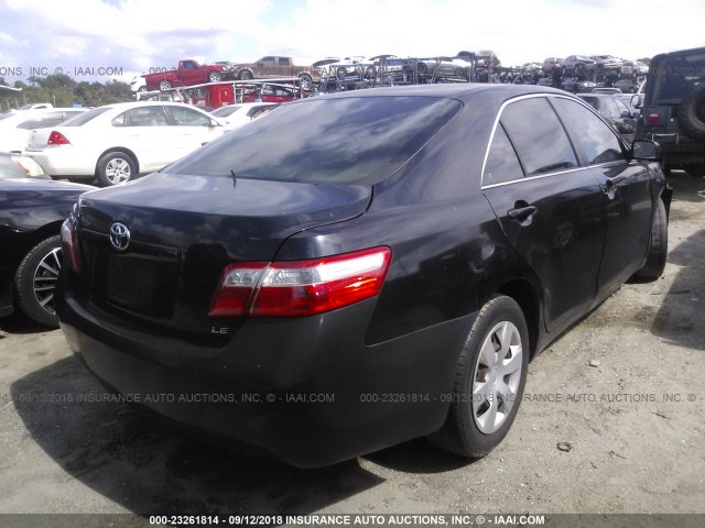 4T1BE46K27U693727 - 2007 TOYOTA CAMRY NEW GENERAT CE/LE/XLE/SE BLACK photo 4