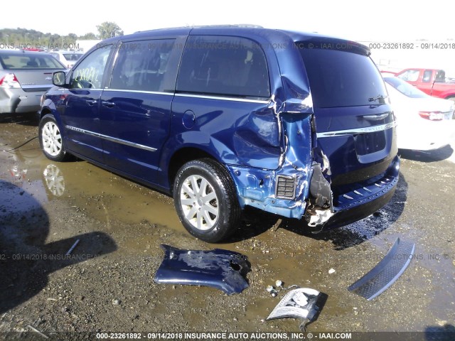 2C4RC1BGXDR734980 - 2013 CHRYSLER TOWN & COUNTRY TOURING BLUE photo 3
