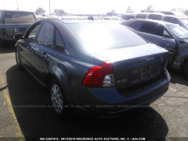 YV1MS390482402176 - 2008 VOLVO S40 2.4I BLUE photo 3