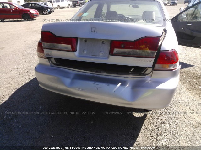 1HGCF86602A045850 - 2002 HONDA ACCORD VALUE GRAY photo 6