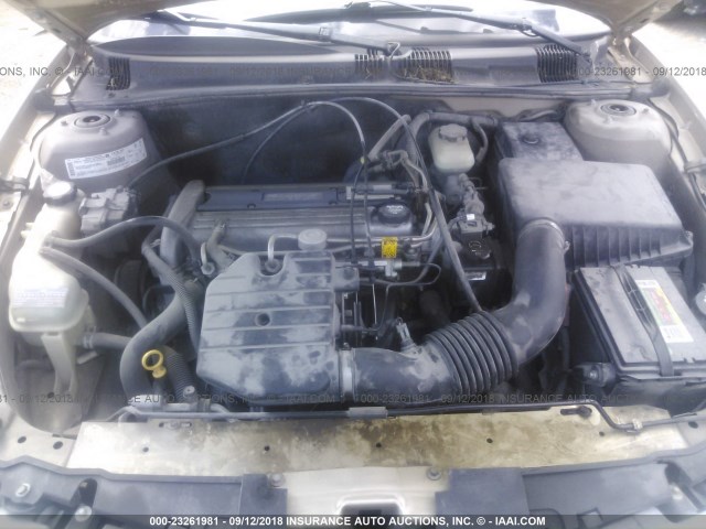 1G3NL52F73C310032 - 2003 OLDSMOBILE ALERO GL SILVER photo 10