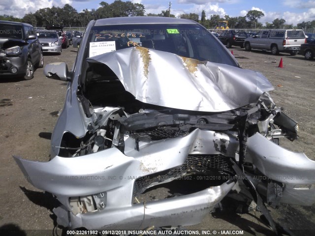 JTKKT624760142673 - 2006 TOYOTA SCION XA SILVER photo 6