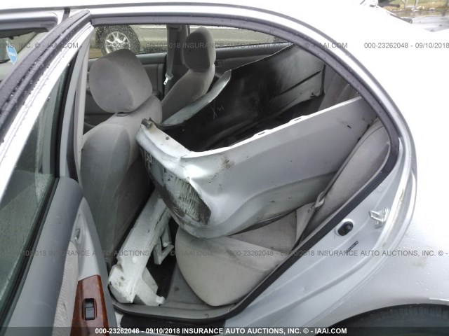 2T1BR30E45C465485 - 2005 TOYOTA COROLLA CE/LE/S SILVER photo 8